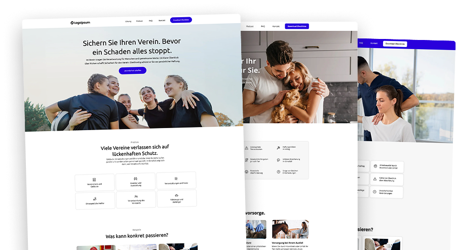 Vorschau: Landingpage von sofort sichtbar